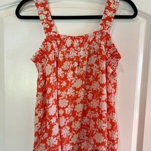 Floral Orange Women's Top